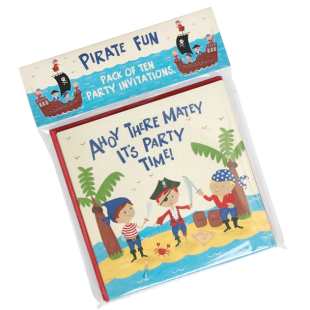 REX - 10*INVITATION PIRATE