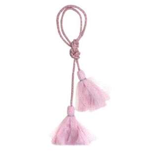 MOUCHE - GLAND TULLE ROSE & ARGENT