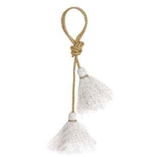 MOUCHE - GLAND TULLE ÉCRU & OR