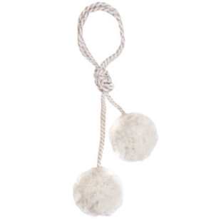 MOUCHE - POMPOM TULLE ÉCRU & OR GM