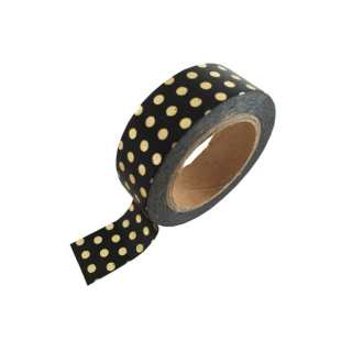 STUDIO STATIONERY - WASHI TAPE NOIR & POIS OR