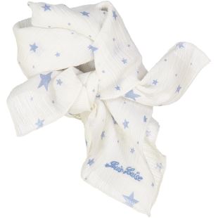 LOUIS LOUISE - FOULARD SISSI ÉTOILE WHITE & blue