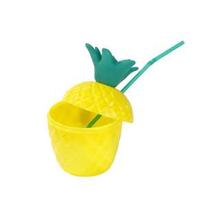 TALKING TABLE - CUP ANANAS+PAILLE