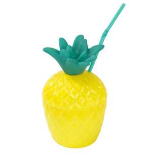TALKING TABLE - CUP ANANAS+PAILLE