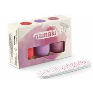 NAMAKI - Coffret 3 vernis "Roses Eternelles" + lime offerte