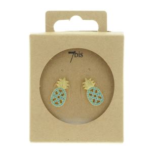 7 BIS - BO ANANAS DORÉ STRASSÉ TURQUOISE