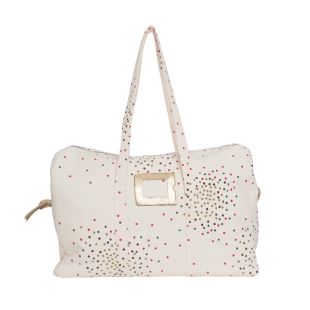 APRIL SHOWERS BY POLDER - SAC WEEK-END SMALL STARDUST VANILLA