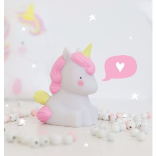 A LITTLE LOVELY COMPANY - VEILLEUSE LICORNE