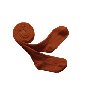 COLLÉGIEN - COLLANTS À CÔTES PAIN D'ÉPICES