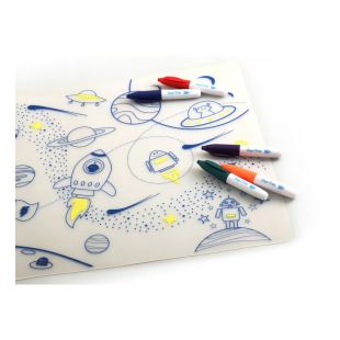 SUPERPETIT - SET DE TABLE À COLORIER SUPER HÉRO