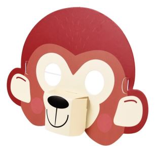 REX - SET 4 MASQUES ANIMAUX 3D