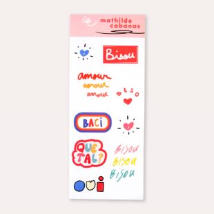 MATHILDE CABANAS - PLANCHE DE STICKERS