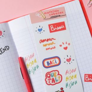 MATHILDE CABANAS - PLANCHE DE STICKERS