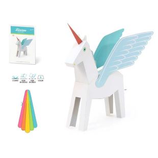 BASS & BASS - LICORNE BLANCHE EN PAPIER - DIY