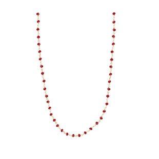 NILAÏ - COLLIER MINI PRÉCIEUSES QUARTZ RUBIS
