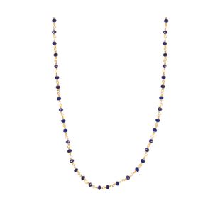 NILAÏ - COLLIER MINI PRÉCIEUSES QUARTZ SAPHIR