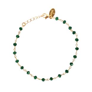 NILAÏ - BRACELET MINI PRÉCIEUSES QUARTZ EMERAUDE