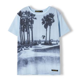 FINGER IN THE NOSE - TEE SHIRT DALTON MILKY BLUE VENICE