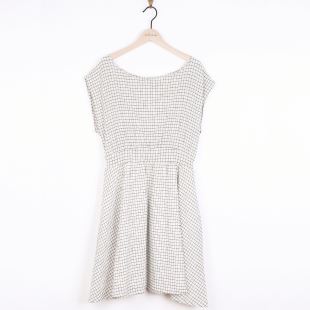 EMILE & IDA - LIGNE FEMME - ROBE CRAIE CARREAUX