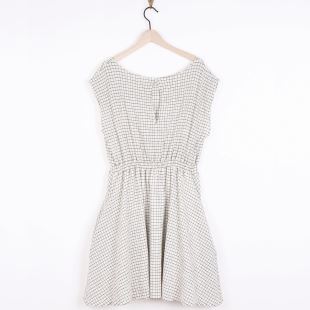 EMILE & IDA - LIGNE FEMME - ROBE CRAIE CARREAUX