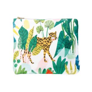 KLEVERING - GRANDE POCHETTE LÉOPARD