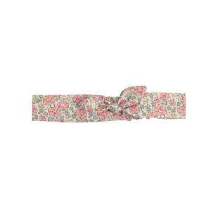 LUCIOLE ET PETIT POIS - BANDEAU BÉBÉ FLEURI ROSE SAUMON