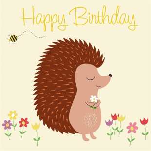 REX - CARTE BIRTHDAY HERISSON