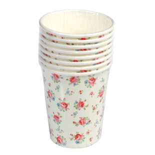 REX - 8 GOBELETS LA PETITE ROSE