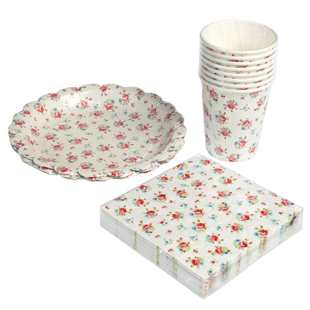 REX - 8 GOBELETS LA PETITE ROSE