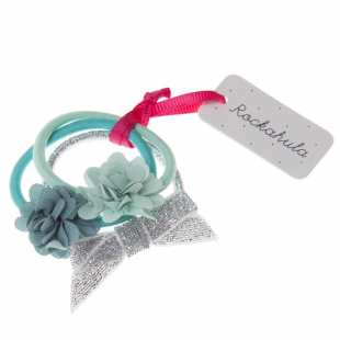 ROCKAHULA - LOT ELASTIQUES FLOWER BLUE