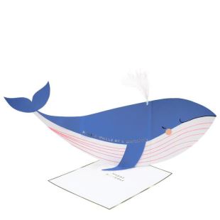 MERI MERI - Carte à poser - Baleine