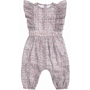 LOUIS LOUISE - COMBINAISON BIRDY FLEURS INDIENNES RAYURES LUREX