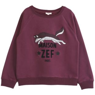 ZEF - SWEAT LOUP BORDEAUX