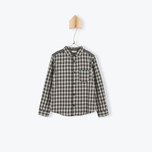 ARSÈNE ET LES PIPELETTES - CHEMISE CARREAUX GRIS