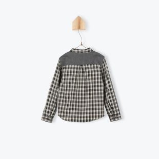 ARSÈNE ET LES PIPELETTES - CHEMISE CARREAUX GRIS
