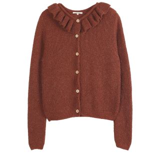 EMILE & IDA - LIGNE FEMME - PULL COL - ROUILLE
