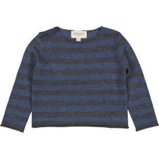 LOUIS LOUISE - PULL BOBBY STRIPES - BLUE