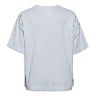 AO76 - TEE SHIRT VINTAGE OVERSIZED PALM TREES - BLEU