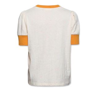 AO76 - TEE SHIRT VINTAGE SUNSHINE - RIB YELLOW