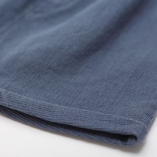 ARSENE ET LES PIPELETTES - SHORT EN COTON NID D'ABEILLE GRIS ARDOISE