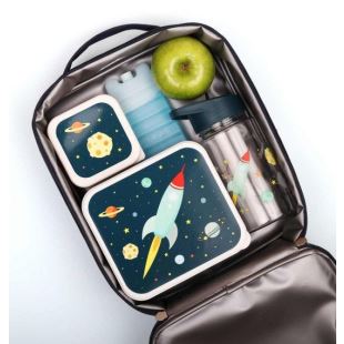 A LITTLE LOVELY COMPANY - LUNCH BAG - SPACE