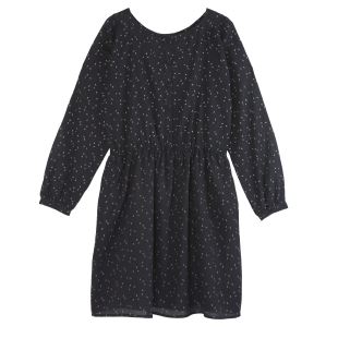 EMILE & IDA - LIGNE FEMME - ROBE BITUME fleurs