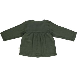 POUDRE ORGANIC - BLOUSE ROMARIN FOREST GREEN