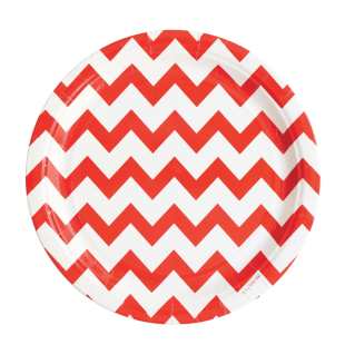 MY LITTLE DAY - ASSIETTE CHEVRON ROUGE