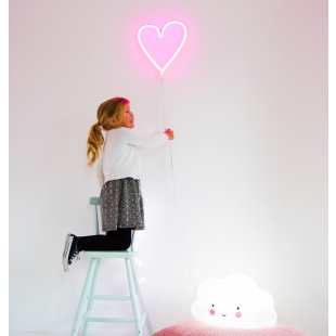A LITTLE LOVELY COMPANY - NÉON COEUR ROSE