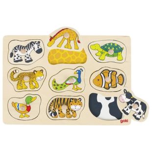 GOKI - Puzzles avec images cachées - animaux