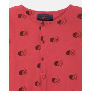 THE ANIMAL OBSERVATORY - TEE SHIRT DEER MAROON FRUIT BOY