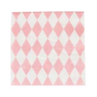 MY LITTLE DAY - SERVIETTE LOSANGE ROSE