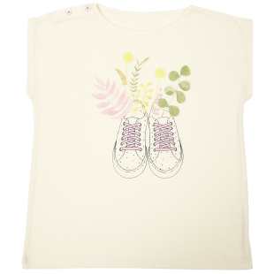 ÉMILE ET IDA - TEE SHIRT BASKET FLEURIES