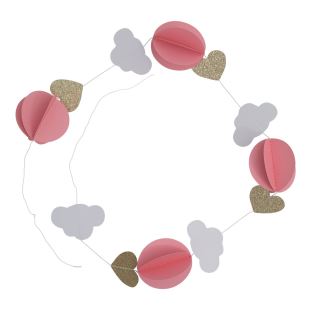 A LITTLE LOVELY COMPANY - GUIRLANDE NUAGE ROSE